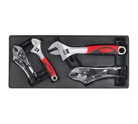 Portattrezzi con Bloccaggio Pinze & Chiave Regolabile Set 4pc TBT04 Sealey Nuovo