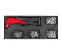 Sealey TBT15 Attrezzo Vassoio Con Rivettatrice E 400 Assortiti Rivetto Set