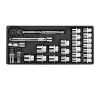 Attrezzo Vassoio Con Presa Set 26pc 1.3cmSq Drive - Sealey TBT21 Nuovo