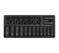 Sealey TBT24 28pc 1.3cm Impact Prese Standard + Deep10-27mm Durata Garanzia