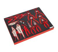 Vassoio Portautensili Con Set di Pinze 14pc - Sealey TBTP05 Nuovo