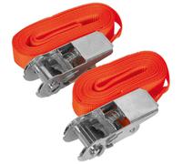 Sealey TD05045E Sicurezza Personale Cricchetto Legante 25mm X 4.5m 500kg Carico