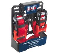 Sealey TD1202SR Slide Cricchetto Legante 32mmx3m Poliestere Ragnatela GANCI A S