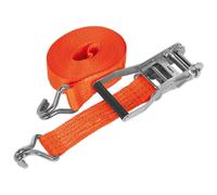 Sealey Cricchetto Cinturino 50mm X 8m Poliestere Ragnatela 3000kg Breaking Forza