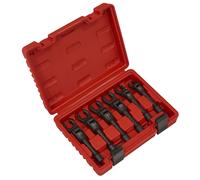 Sealey Testa Flessibile Dado Svasato Diesel Iniezione Chiave Set 6pc 1cmSq Drive