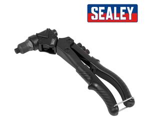 Sealey Testa Girevole Mano Rivettatrice 2in1 Dritto O Angolato - Pop Rivetto