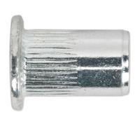 Sealey TISM4 Inserti Filettati (Dado Rivetto) M4 Splinato Confezione Da 50