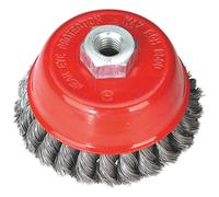 Sealey TKCB100 Twist Nodo Spazzola Tazza 100mm M14