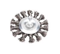 Spazzola Piatta In Filo Intrecciato Sealey 75mm Con Albero Di 6mm TKFBS75