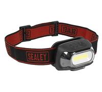 Sealey Torcia frontale ricaricabile con sensore automatico, 8 W COB LED, 500 lm, HT08R