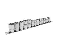 Sealey Torx Star Presa Set 14pc 0.6cm 1cm & 1.3cmSq Drive E4 A E24 S01265
