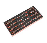 Sealey Torx Star Screwdriver Set Con Attrezzo Vassoio 8pc T8 A T40 TBT55
