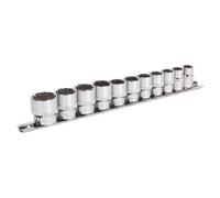 Sealey Totale Chiavi a Bussola Set 11pc 1cmD Metrico Pienamente Lucidato AK69911