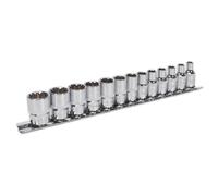 Sealey Totale Drive Presa Set 13pc 0.6cmD Specchio Finire su Un Binario AK69813
