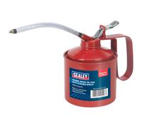 Sealey TP1000 Metallo Tanica Dell 'ol Io Flessibile Beccuccio 1000ml