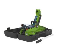 Sealey Trolley Jack 2 tonnellate Hi-Vis Short Chassis with Storage Case 1050C...
