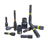 Sealey Trx-Star/Esagonale/Scanalate Set di Punte Urto 28pc 1cm & 1.3cmSq Drive