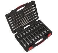 Sealey Professionale Trx-Star Bussola Torx Set Punte 30pc 1cmSq Drive T20 - T70