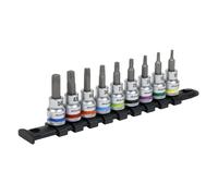 Sealey Trx-Star Presa Set di Punte 9pc 1cmSq Drive - Platino Serie AK6251