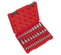 Sealey Trx-Star Presa & Sicurezza Set di Punte 38pc 0.6cm,1cm & 1.3cmSq Guida