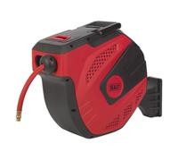 Sealey Tubo Aria Rocchetto Auto Riavvolgimento Controllo 20 Metri 10mm Id Gomma