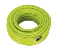 Sealey Tubo D'Aria Alta Visibilità 20M X 8Mm Con Unioni 1/4"BSP AHFC20