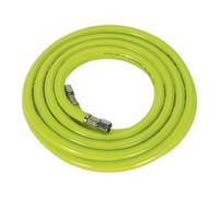 Sealey Tubo D'Aria Alta Visibilità 5M X 8Mm Con Unioni 1/4"BSP AHFC5