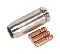 Sealey Ugello Conico X 1 Punta Di Contatto 0.8Mm X 3 Mb14 Mig954