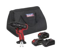 Sealey Urto Driver Kit 0.6cmHex Drive 20V SV20 Serie - 2 Batterie CP20VIDKIT