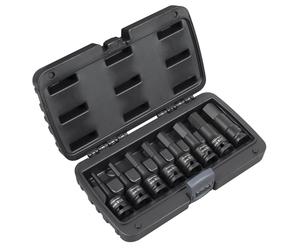 Sealey Urto Esagonale Presa Punta Set 8pc 1.3cmSq Drive Imperial 0.6cm A 1.9cm