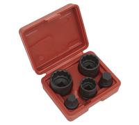 Sealey Urto Hub Presa E Presa Set di Punte 5pc 12-Point 1.3cmSq Drive SX053