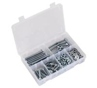 Sealey Vite di Arresto,Dado & Rondella Assortimento 220pc Alto Tensile M8 Metric