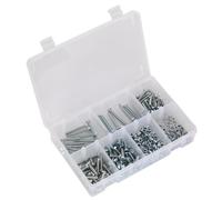 Sealey Vite di Arresto,Dado & Rondella Assortimento 444pc Alto Tensile M5 Metric