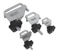 Sealey Set morsetti per tubi VS0301 – 4 pezzi per freni e carburante, acciaio