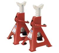 Sealey VS2003 Cavalletti 3tonne Capacità Per Stand 6tonne Coppia Cricchetto Tipo