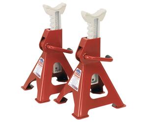 Sealey VS2003 Cavalletti 3tonne Capacità Per Stand 6tonne Coppia Cricchetto Tipo