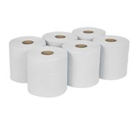Sealey WHT150 Rotolo Di Carta Bianco 2-Ply Embossed 150m Confezione Da 6