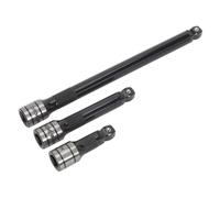 Sealey Wobble Rigido Prolunga Set 3pc 1.3cmSq Drive Nero Serie AK7692