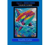 Sealife Color Color by Number Book - Premium paper