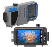SeaLife SportDiver S - Custodia compatta per smartphone, immersioni fino a 100', fotografia impermeabile, comandi facili da fotocamera, con allarmi di perdite, adatta a tutti gli iPhone e la maggior