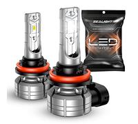 SEALIGHT H11 H8 H9 H16 LED Lampadine, 10000LM 24W Lampadina LED ad alta penetrazione per fendinebbia per auto, 6500k Bianco freddo 5530 Chip CSP, IP68 Impermeabile Plug and Play, Confezione da 2