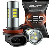 SEALIGHT H11 Lampadine Led Per Fendinebbia 6000K Xenon White, 27 Chip Smd, Lampadine a Led Per Illuminazione a 360 Gradi, Non Polarità, lampadine led auto Confezione Da 2