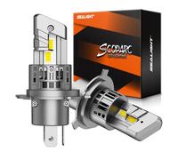 SEALIGHT H4 LED, 9003/HB2 2024 Latest Car Vehicle Headlight, 22000LM 6500K Bright White Light 600% Brightness, 1:1 Design H4 Halogen Replacement, Plug-n-Play, Pack of 2 (H4)