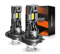 SEALIGHT H7 LED 100W 26000LM Lampadine,700% più luminoso 6500K bianco freddo, All-in-One Mini dimensioni H7 lampadine a LED con ventola, Plug and Play, sostituzione alogena, Confezione da 2