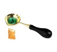 Sealing Wax Spoon - Ergonomic Fire Paint Wooden Handle Sealing Spoons | Easy To Use Waxs Sealiing Stamp Melting Spoon For Sealiing Wax Stamp Envelope Craft Wedding Party Invitations