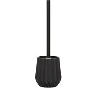 Sealskin Arte Scopino e Portascopino da WC, Ceramica, Nero, 11.8 x 11.8 x 26 cm