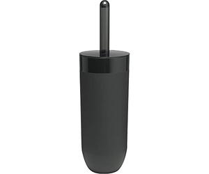 Sealskin Bloom Scopino e Portascopino da WC, ABS, Nero, 10,5 x 10,5 x 36 cm