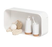 Sealskin Brix Cubo da Parete, Grande, Metallo, Bianco, 50 x 24 x 12 cm