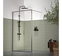 Sealskin Contour parete doccia walk-in 120 cm grafite opaca/vetro trasparente CDA31186145100