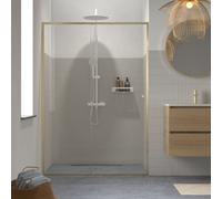 Sealskin Contour porta doccia 140 cm scorrevole oro spazzolata/vetro trasparente CD121406495100